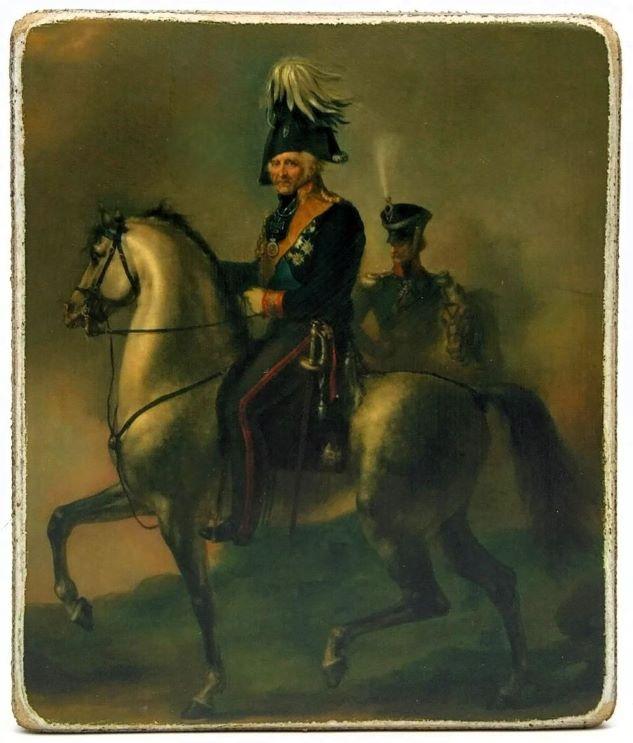 Marshal Prince von Blucher 1742-1819. Peter Edward Stroehling. 10.0 x 12.0 x 1.0 cm. 523507