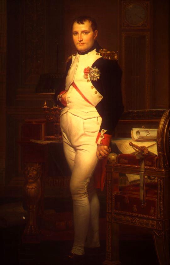 Der Kaiser Napoleon in seinem Arbeitszimmer in den Tuilerien Jacques-Louis David. 18.5 x 28.5 x 0.3 cm.